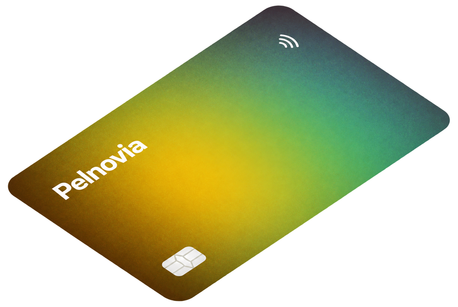 Pelnovia payment card — bottom of the stack